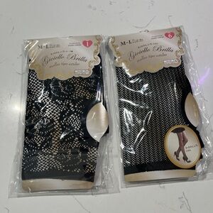 Daiso Black Sheer Tights x2